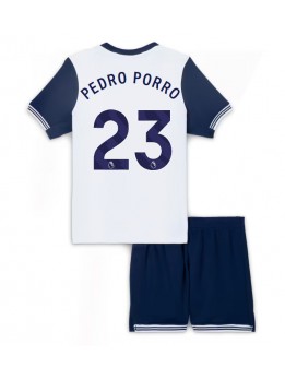 Detské Futbalové oblečenie Tottenham Hotspur Pedro Porro #23 2024-25 Krátky Rukáv - Domáci (+ trenírky)